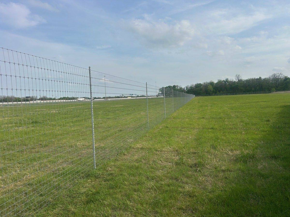 High-game fence at a Texas trophy whitetail breeding operation