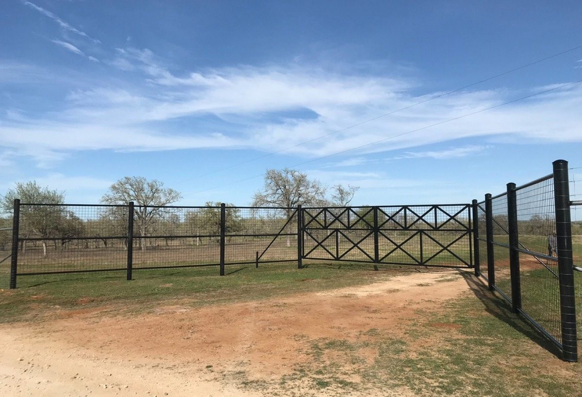 Completed J4 ranch entry and gate